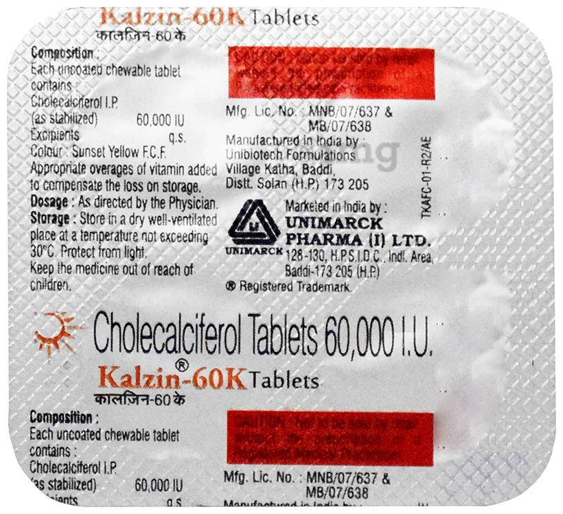 Kalzin 60K Tablet