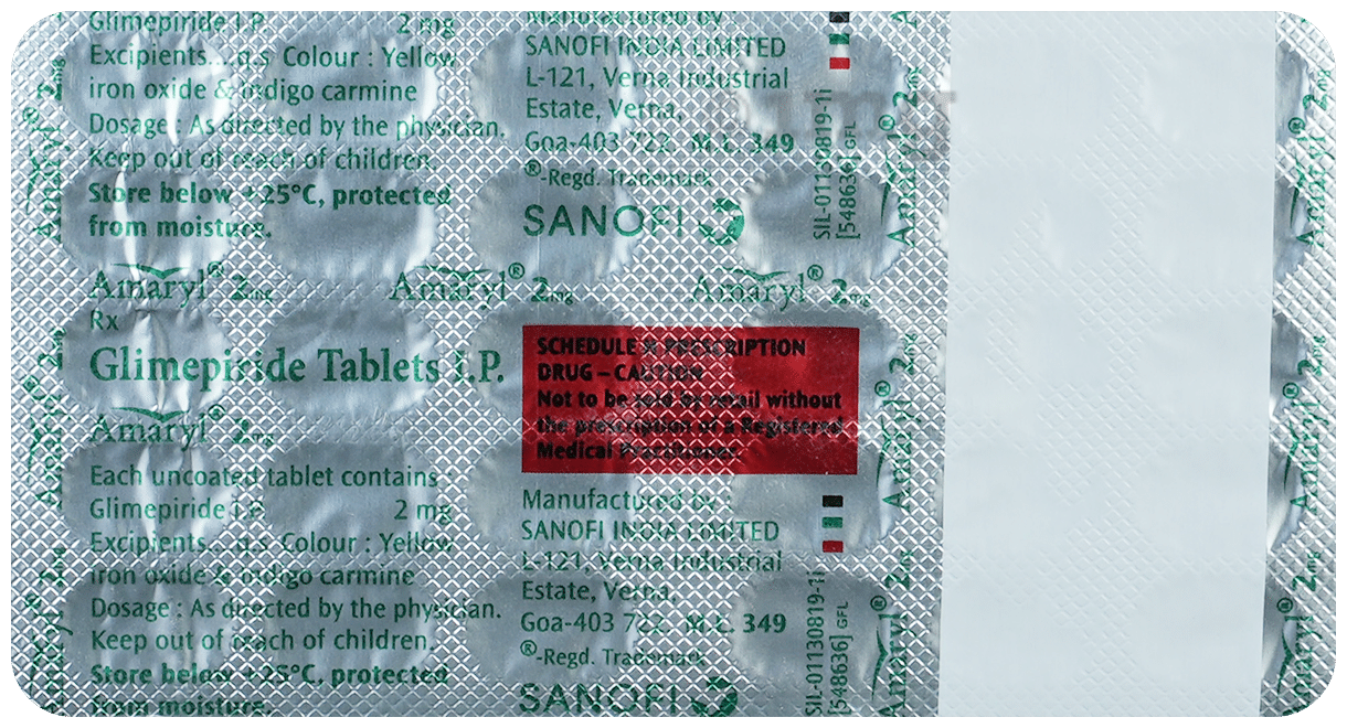 Amaryl 2mg Tablet