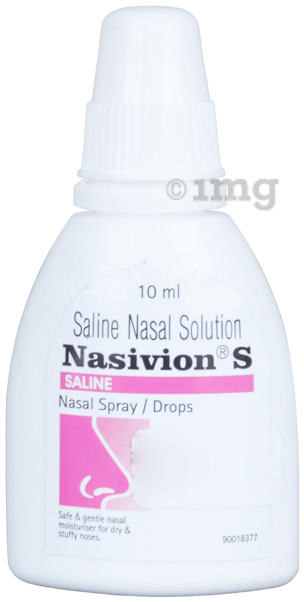 Nasivion S Saline Nasal Drops | Safe & Gentle Nasal Moisturiser for Dry & Stuffy Nose