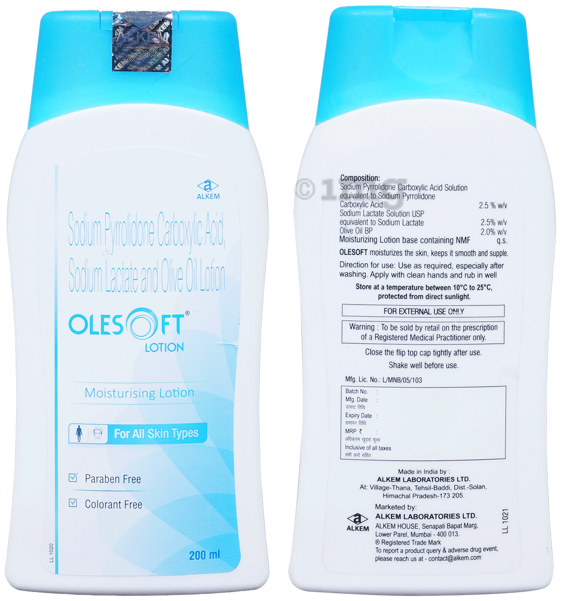 Olesoft Moisturising Lotion | For All Skin Types | Paraben-Free