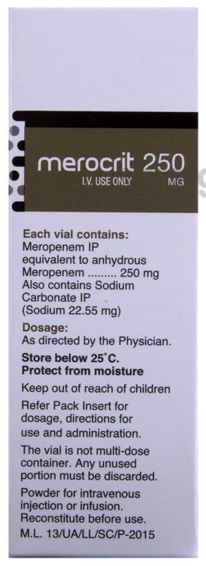 Merocrit 250mg Injection