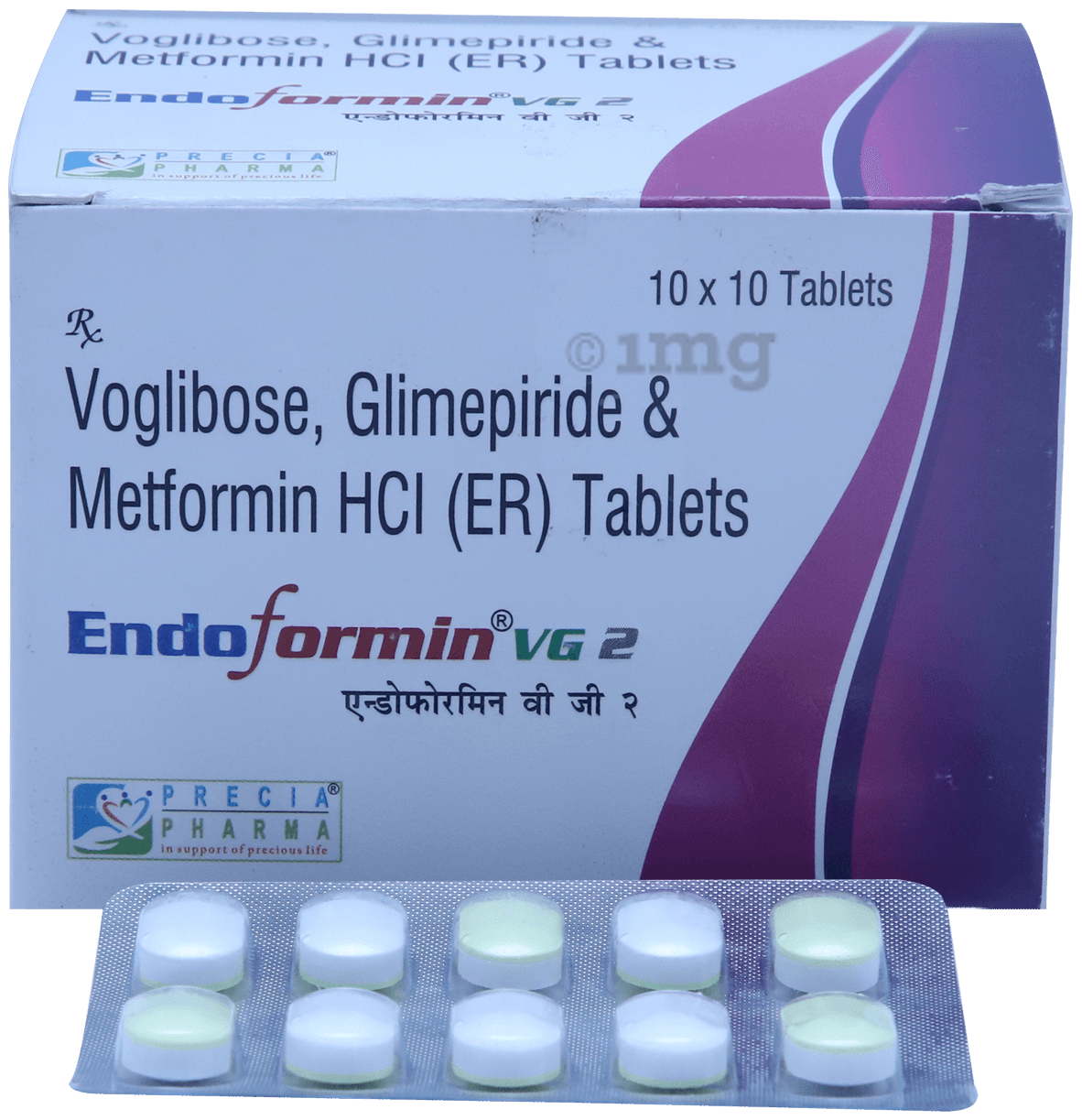 Endoformin VG  2mg/500mg/0.2mg Tablet ER