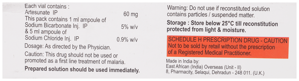 Chinsunate 60mg Injection