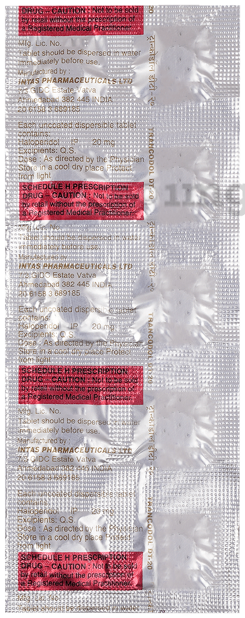 Trancodol 20mg Tablet DT