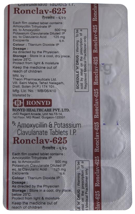 Ronclav 625 Tablet