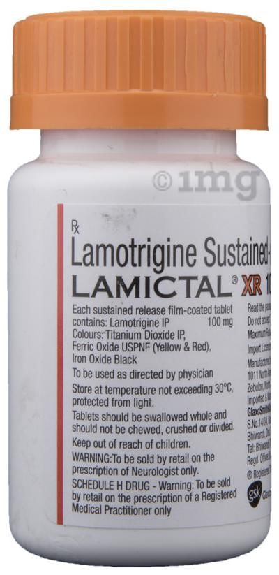 Lamictal XR 100mg Tablet