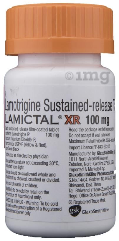 Lamictal XR 100mg Tablet