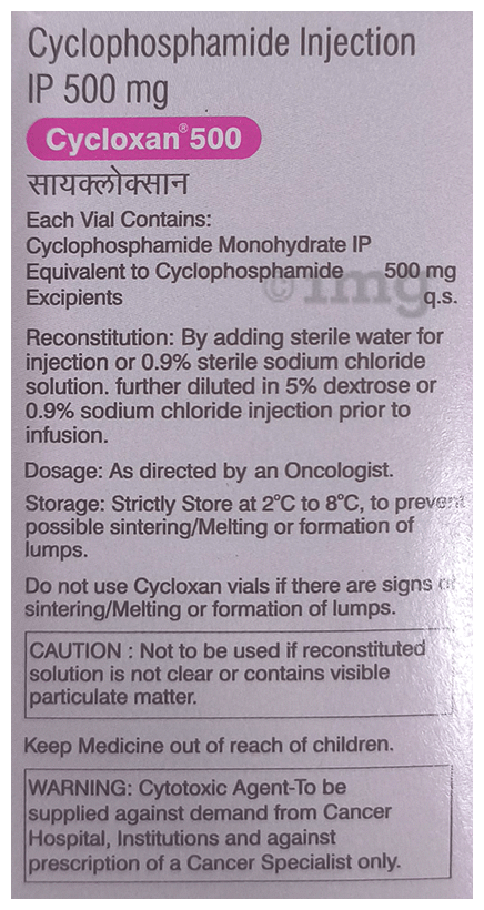 Cycloxan 500mg Injection