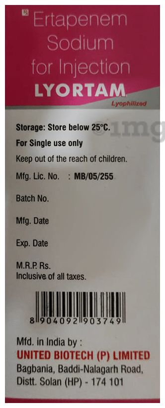 Lyortam 1gm Injection