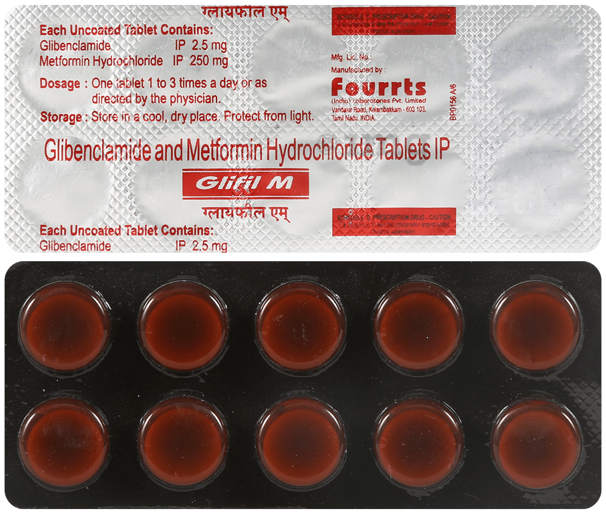 Glifil M 2.5mg/250mg Tablet