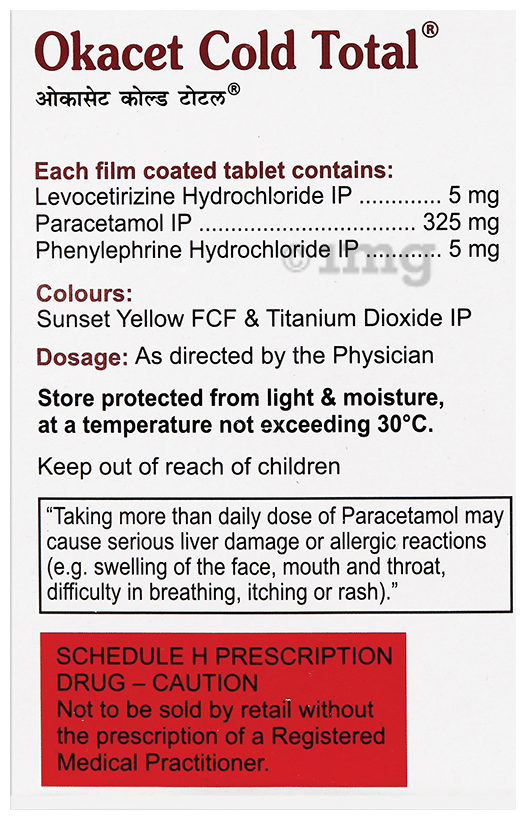 Okacet Cold Total Tablet