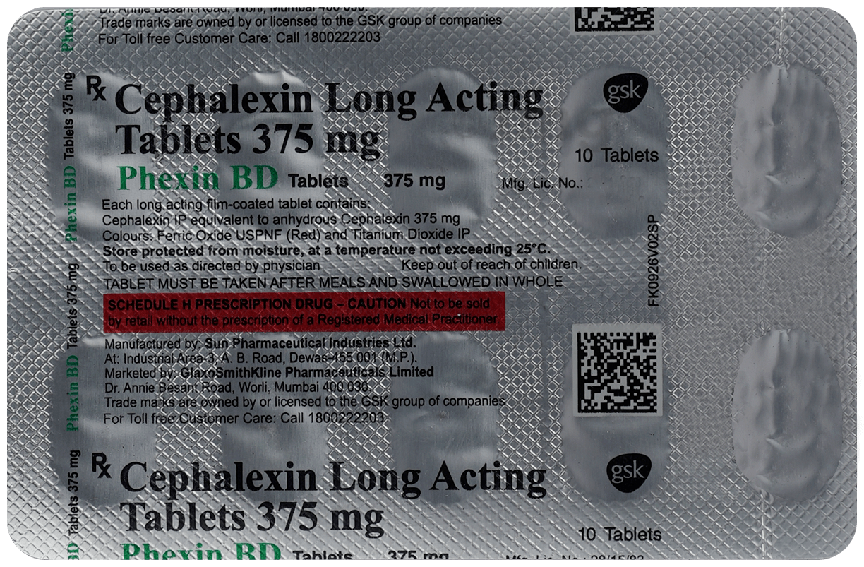 Phexin BD 375mg Tablet