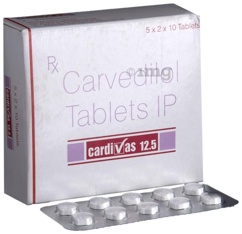 Cardivas 12.5 Tablet