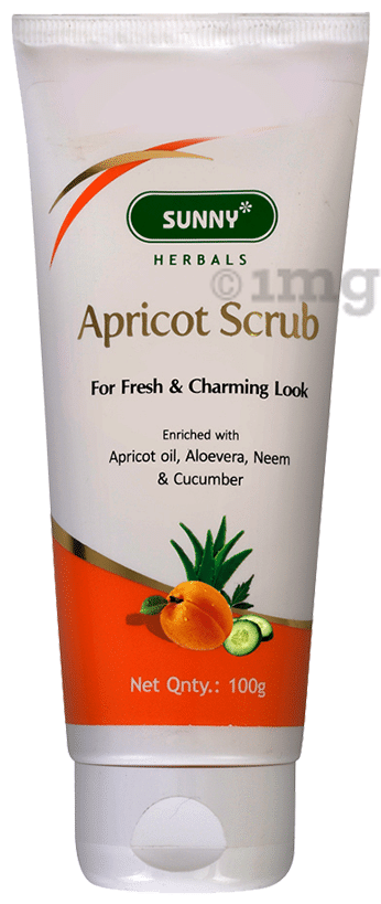 Sunny Herbals Apricot Aloevera with Neem & Cucumber Scrub