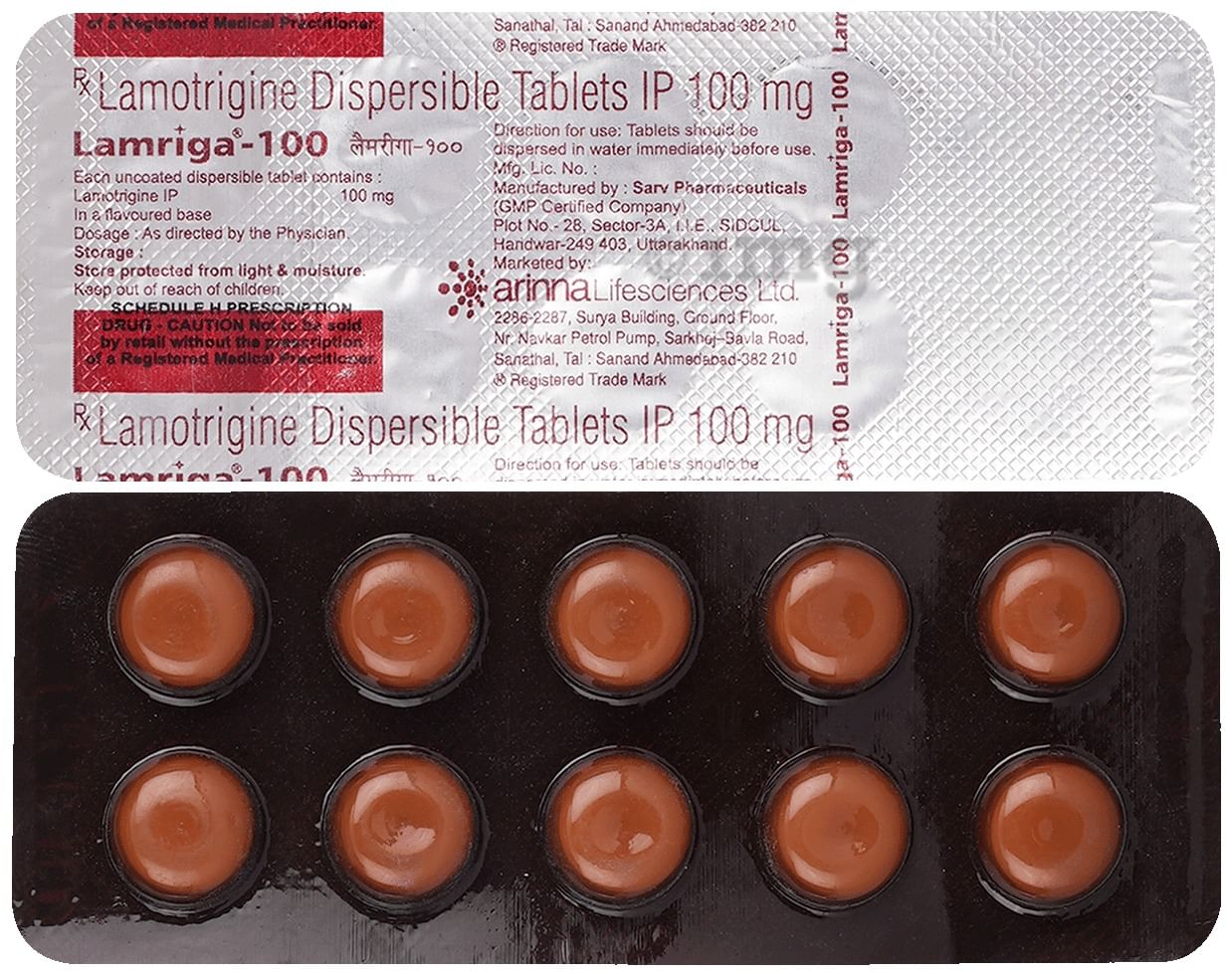 Lamriga 100mg Tablet DT