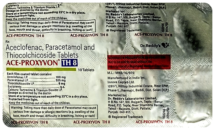 Ace Proxyvon TH 8 mg Tablet