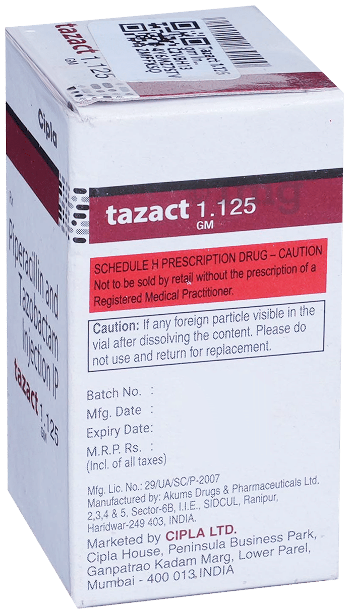 Tazact 1.125 gm Injection