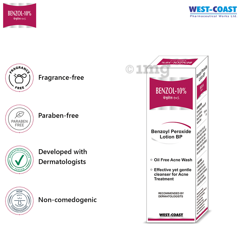 West-Coast Benzol 10% Peroxide Lotion BP