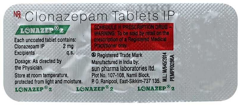 Lonazep 2mg Tablet