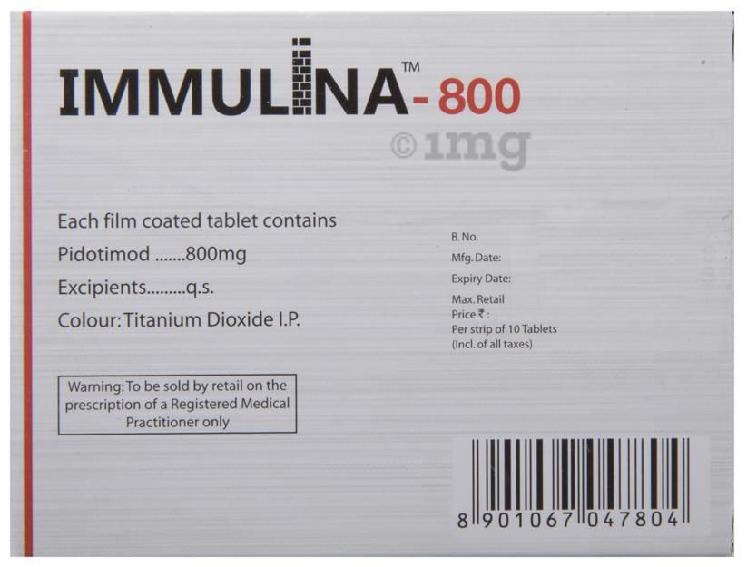 Immulina 800 Tablet