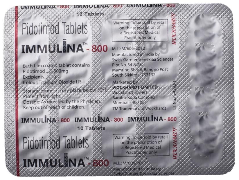 Immulina 800 Tablet