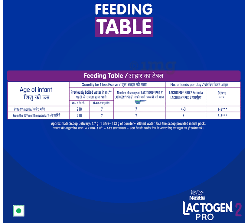 Nestle Lactogen Pro 2, Follow-Up Formula With Probiotic, After 6 Months Up To 12 Months | Powder Refill