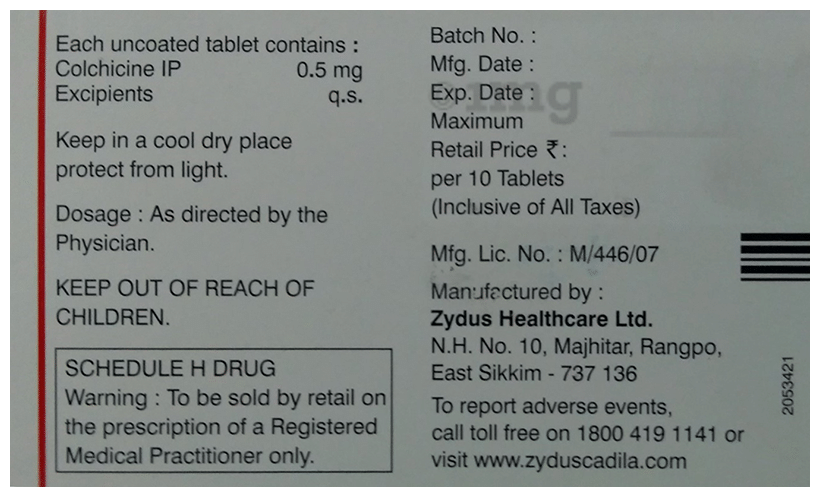 Zycolchin Tablet