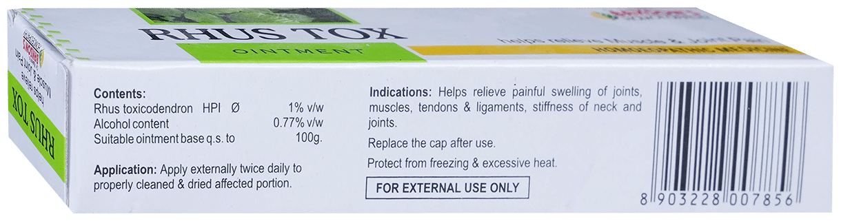 Bakson's Homeopathy Rhus Tox Ointment