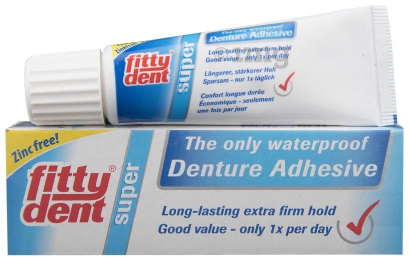 Fittydent Waterproof Denture Adhesive Cream | Zinc-Free