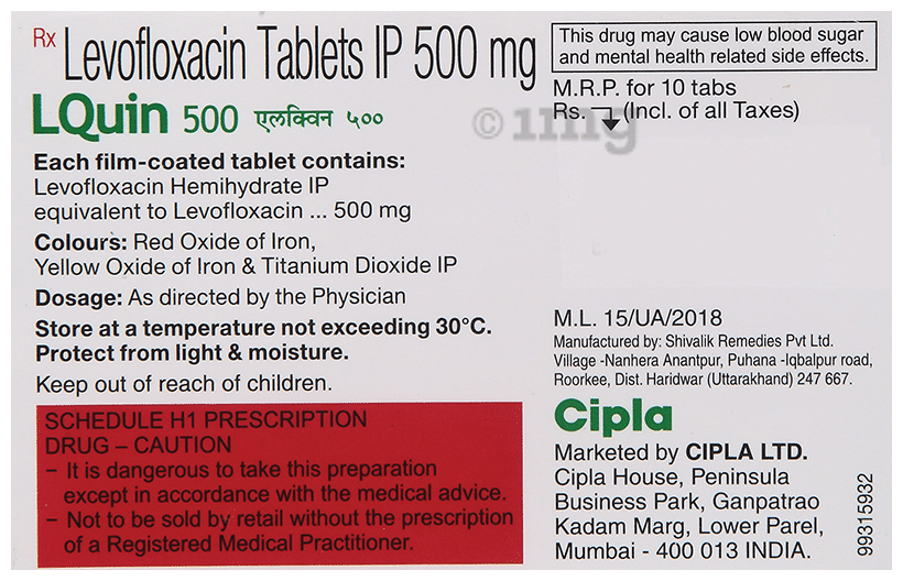 Lquin 500 Tablet