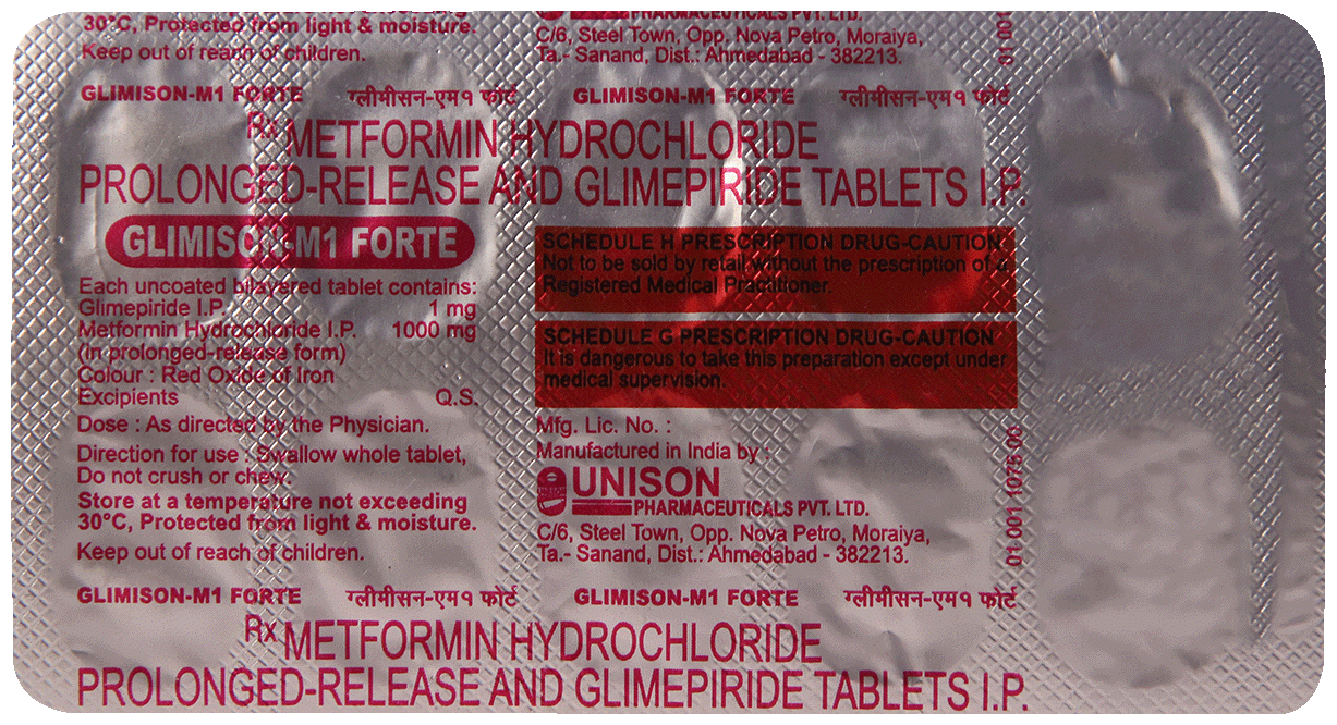 Glimison-M 1 Forte Tablet PR