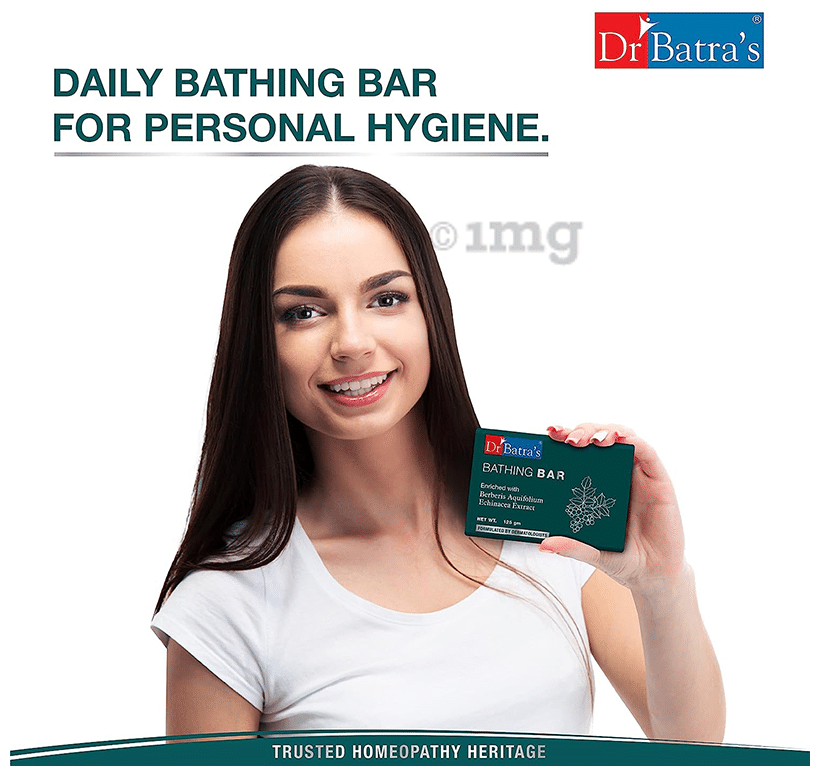 Dr Batra's Bathing Bar Enriched with Berberis Aquifolium & Echinacea