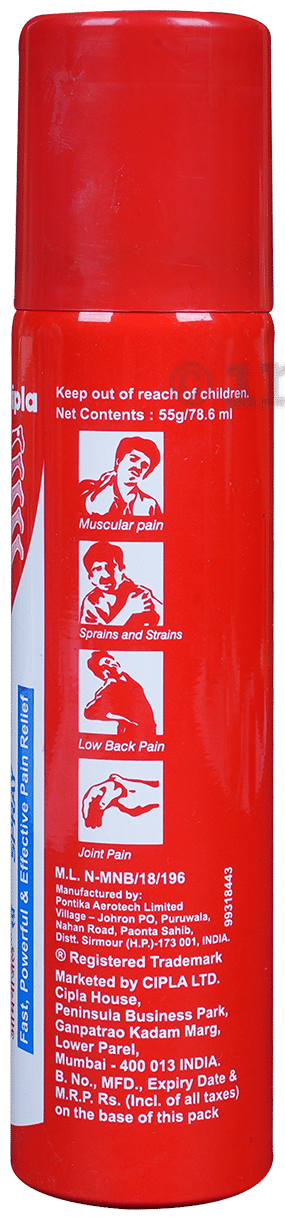 Omnigel Spray from Cipla for Fast relief from Pain, Sprain and Strain