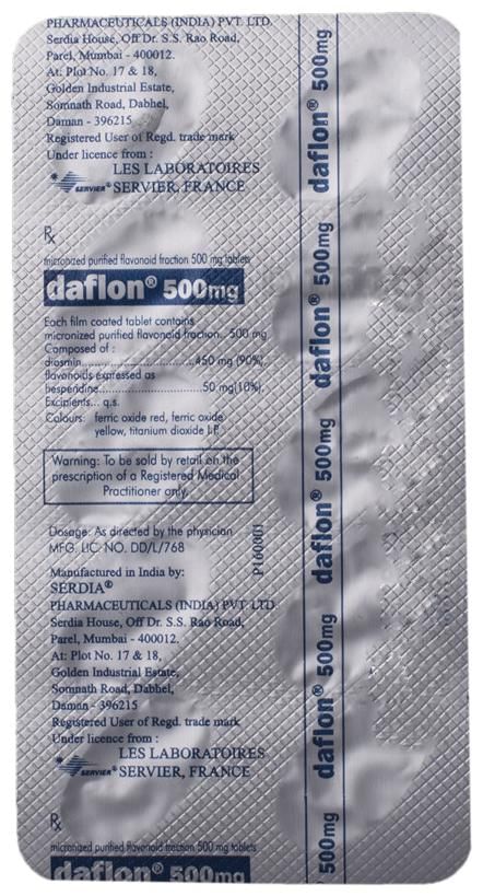 Daflon 500 mg Tablet