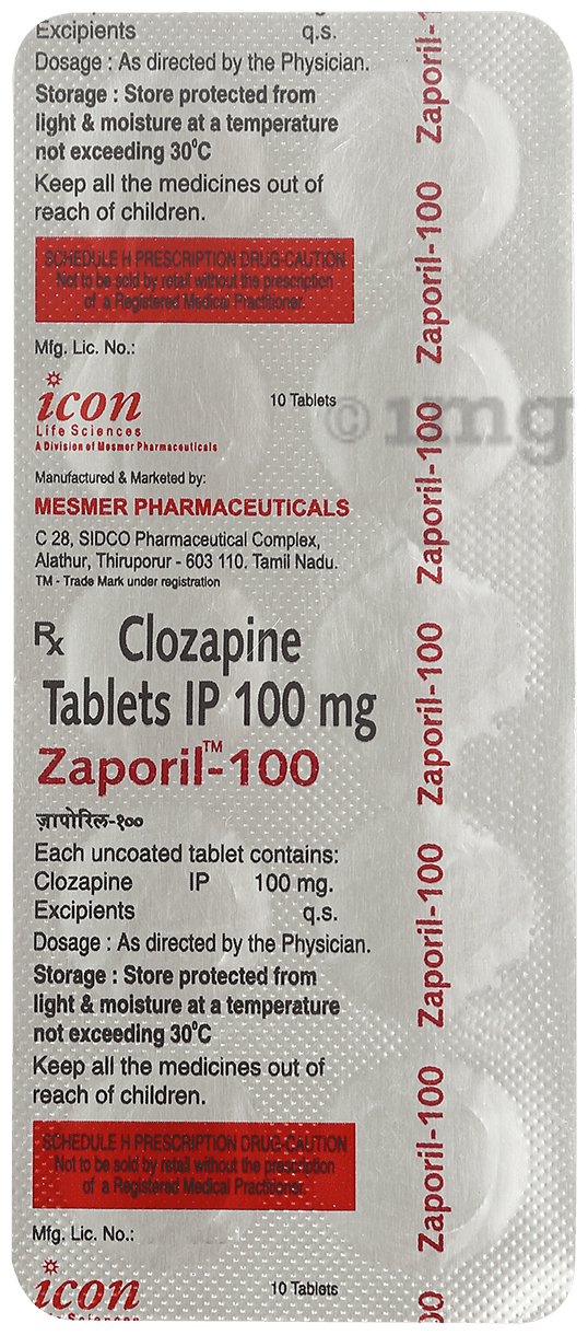 Zaporil 100mg Tablet