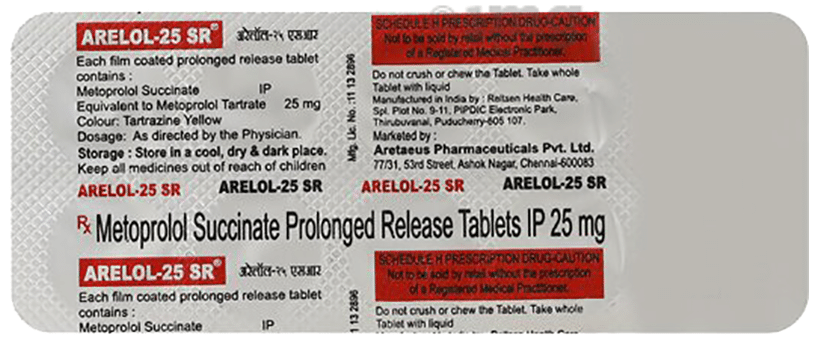 Arelol 25mg Tablet SR