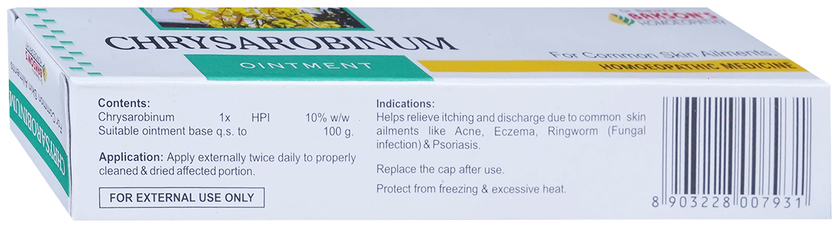 Bakson's Homeopathy Chrysarobinum Ointment