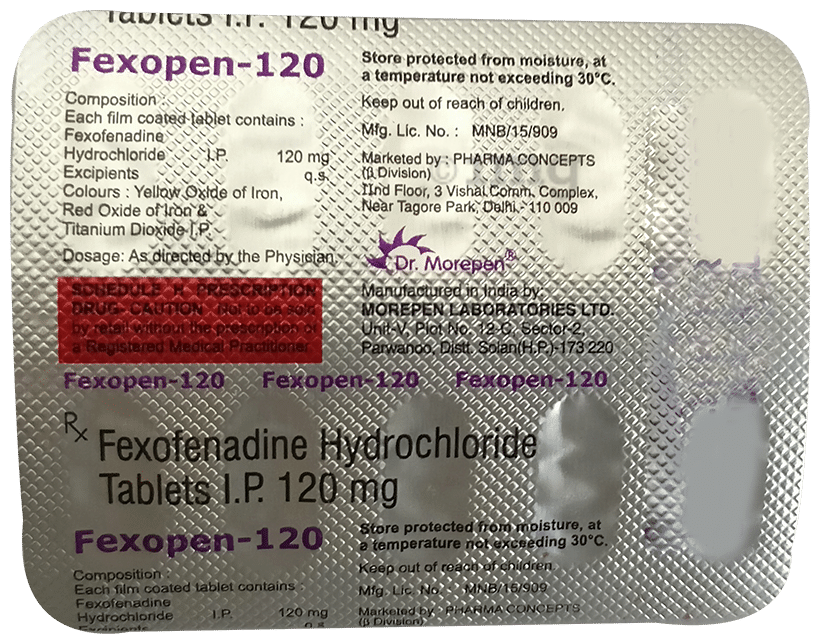 Fexopen 120 Tablet