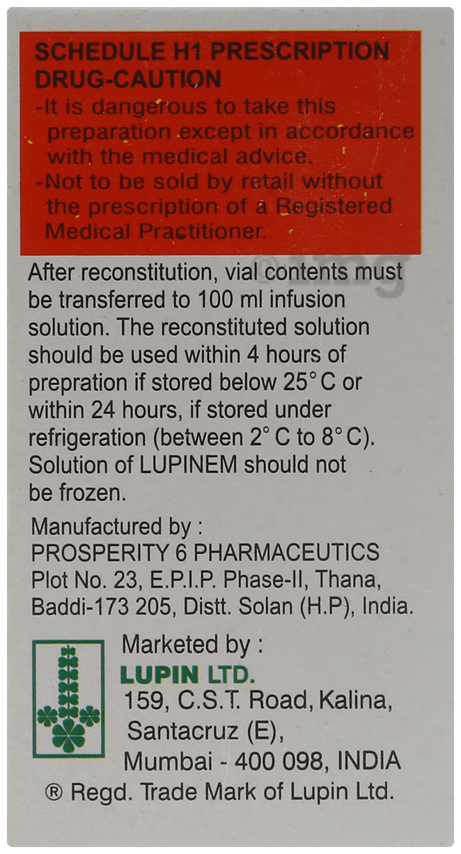 Lupinem 500mg Injection