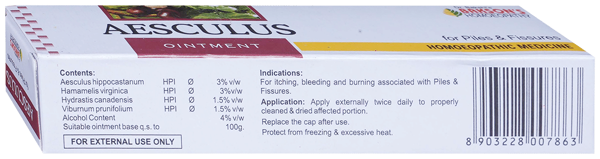 Bakson's Homeopathy Aesculus Ointment