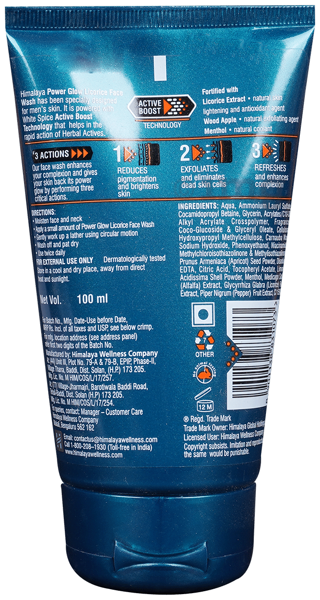 Himalaya Men Power Glow Licorice Face Wash