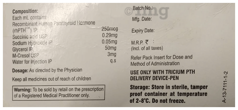 Tricium PTH Injection