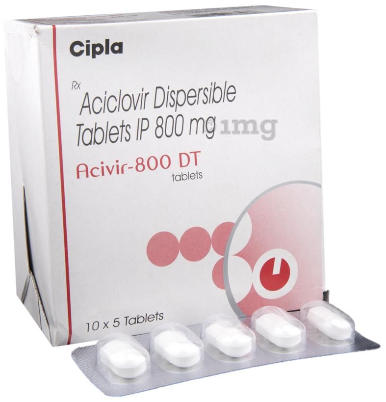 Acivir 800 DT Tablet