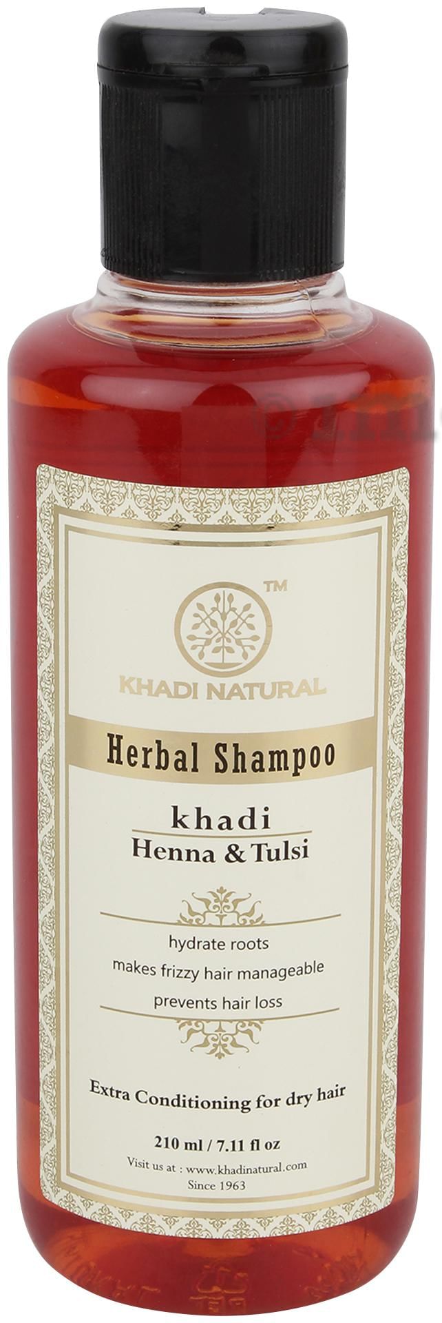 Khadi Naturals  Henna Tulsi Extra Shampoo