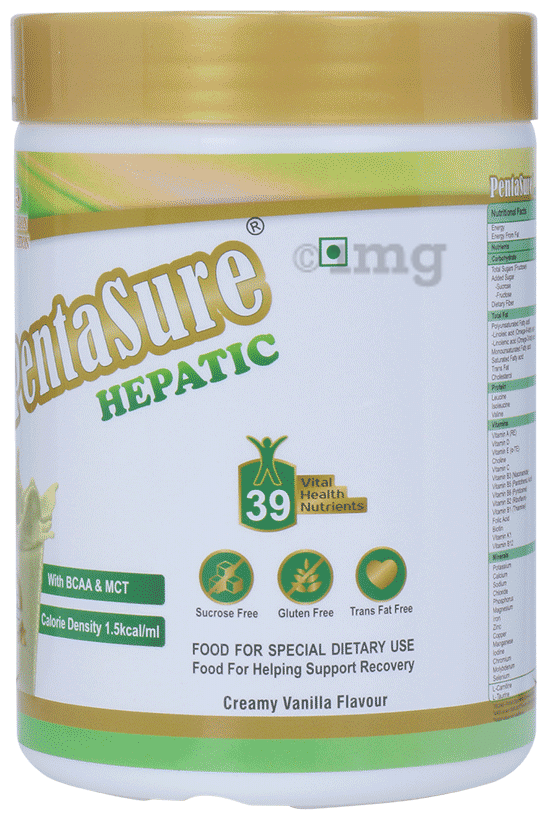 PentaSure Hepatic with Whey Protein, BCAA & MCT | Flavour Powder Creamy Vanilla