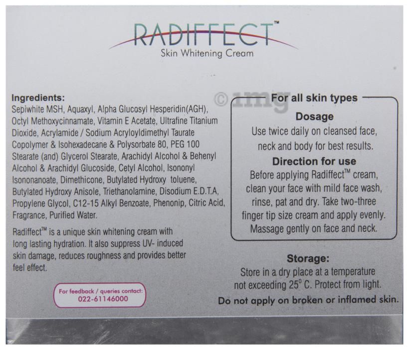 Radiffect Skin Whitening Cream