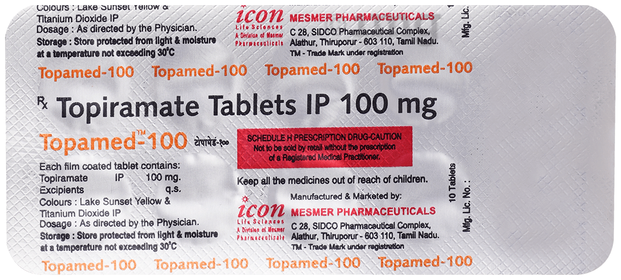 Topamed 100mg Tablet