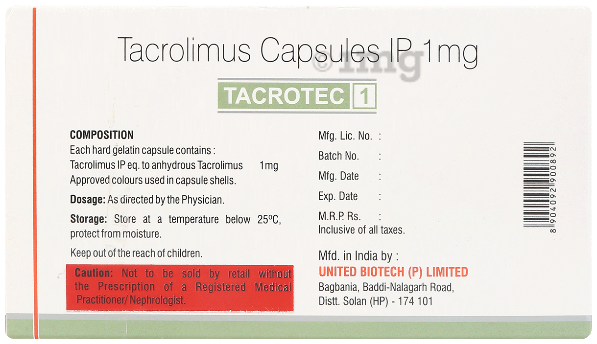 Tacrotec 1mg Capsule