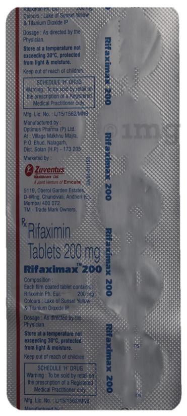 Rifaximax 200 Tablet