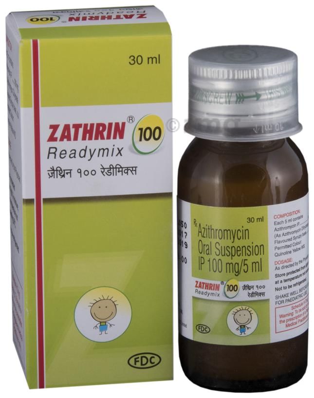 Zathrin 100 Readymix Oral Suspension